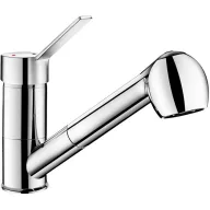   DELABIE álló mosogató csap és öblítő zuhany lengő kifolyóval, kihúzható fejjel, vízsugár, vagy zuhany mód, H=105mm, L=200mm, 7L/p