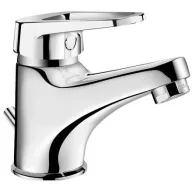   DELABIE álló mosdócsap 100mm fix kifolyóval, lyukas keverőkarral, H=60mm, 5L/p, leeresztőszeleppel