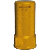   DELABIE vízütés csillapító, vízkalapács elnyelő r.m. acél rugóval, dugattyúval, max. 20 bar, H=103mm sárgaréz test, F5/4"