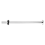   DELABIE fix egyenes zuhanyfüggöny tartórúd, 1mm vastag, fényes r.m. acél cső, D=20mm, 1000mm, méretre vágható