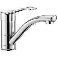   DELABIE álló karos csap 170mm lengő kifolyóval, lyukas keverőkarral, H=100mm, 5L/p