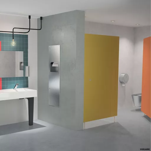 Vandálbiztos és egyben design-os megoldás közösségi mosdókba.