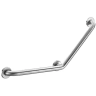   DELABIE Basic 135°-ban hajlított kapaszkodó, D=32mm r.m. acél selyem cső, 135kg teherbírás, 400x400mm	