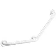   DELABIE Basic 135°-ban hajlított kapaszkodó, D=32mm r.m. acél fehér cső, 135kg teherbírás, 400x400mm	