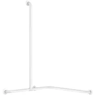   DELABIE Basic sarokkapaszkodó zuhanyzóba csúsztatható függőleges szárral, fehér acélcső, D=32mm, 1150x750x750mm
