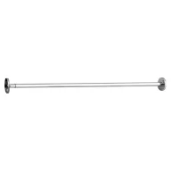   DELABIE egyenes zuhanyfüggöny tartórúd, 1mm vastag, fényes r.m. acél cső, D=20mm, csavarva állítható szélesség 800-1400mm