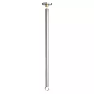  DELABIE mennyezti rögzítő szár D=20mm zuhanyfüggöny tartórúdhoz, 1mm vastag, fényes r.m. acél, 1000mm méretre vágható