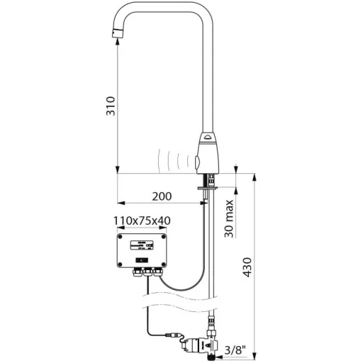Orvosi elektromos csaptelep műszaki rajz 445257.