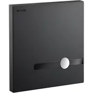   DELABIE TEMPOMATIC Dual Control tartály nélküli automata és nyomógombos WC-öblítő szelep előlap + mágnesszelep + transzformátor, r.m. acél, matt fekete, hálózati, kit 2/2