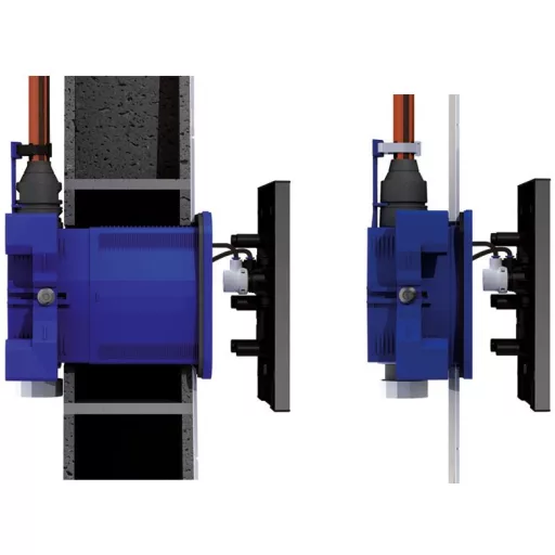 Beépített szereléshez, a legkülönbözőbb falakhoz is megfelelő.