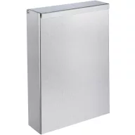   DELABIE fali fedeles intim hulladékgyűjtő, SLIM kialakítás, 4,5L, 1mm r.m. acél, selyem