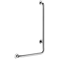   DELABIE fordított L-alakú kapaszkodó ArN biztonsági hegesztésű UltraPolish fényes r.m. acél cső D=32mm, 750x450mm