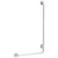   DELABIE NylonClean derékszögű kapaszkodó jobb és bal szárral is szerelhető, fehér nylon bevonatú acél D=32mm, 750x450mm