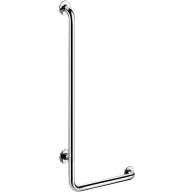   DELABIE L-alakú kapaszkodó ArN biztonsági hegesztésű UltraPolish fényes r.m. acél cső D=32mm, 1150x450mm