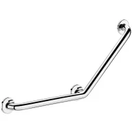   DELABIE 135°-ban hajlított kapaszkodó, rm acél, UltraPolish fényes, 170 kg-ig terhelhető, d=32 mm, 400x400 mm