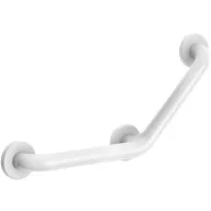   DELABIE 135°-ban hajlított kapaszkodó NylonClean fehér nylon bevonatú acél, D=32mm, 220x220 mm