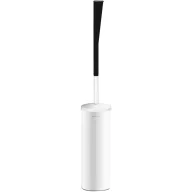   DELABIE fali WC-kefe hosszú nyéllel, fedővel, biztonsági rögzítéssel, 1mm AISI304 r.m. acél, fehér