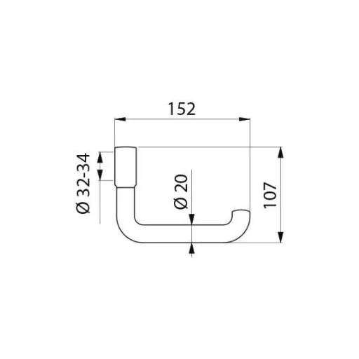 DELABIE 32-34 mm átmérőjű csövekre rögzíthető WC-papír tartó felhajtható kapaszkodókhoz, nagy szilárdságú fehér nylon