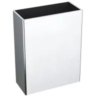   DELABIE fali hulladékgyűjtő, fedő nélküli, robusztus kialakítás, 38 literes, 1 mm vastag r.m. acél, fényes