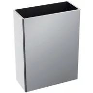   DELABIE fali hulladékgyűjtő, fedő nélküli, robusztus kialakítás, 38 literes, 1 mm vastag r.m. acél, selyem