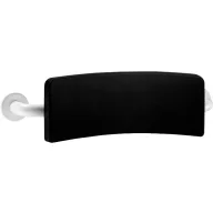   DELABIE Comfort háttámla zuhanyülőke és WC mögé, fekete PU támasz fehér r.m. acél vázon, 150mm