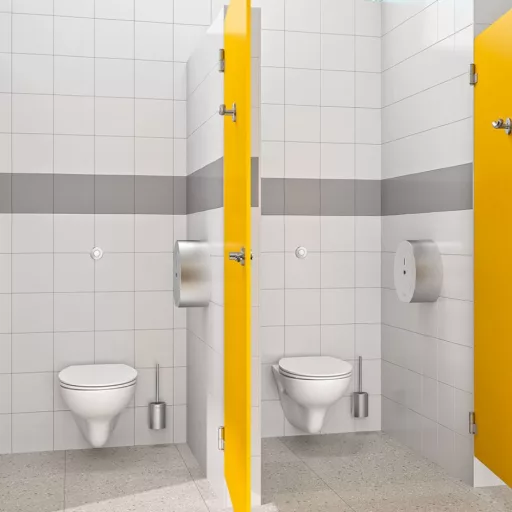 510910S vandálbiztos wc papír tartó csempére rögzítve
