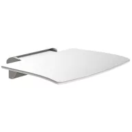   DELABIE Be-line felhajtható zuhanyzó ülőke láb nélkül, 450x455mm, levehető, alumínium, antracit konzollal