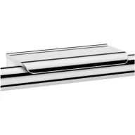   DELABIE Be-Line és NylonClean kapaszkodókra rögzíthető dizájner piperepolc 2db akasztóval, 165x70mm, krómozott fényes