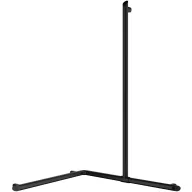   DELABIE Be-Line exkluzív sarokkapaszkodó zuhanyzóba felszálló ággal, matt fekete, 750x750x1185mm