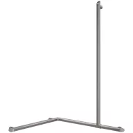   DELABIE Be-Line exkluzív sarokkapaszkodó zuhanyzóba felszálló ággal, metalizált antracit, 750x750x1185mm