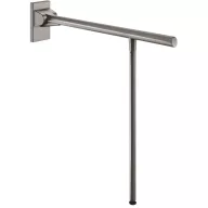   DELABIE Be-Line exkluzív fali felhajtható kapaszkodó lábbal, 5mm hátfallal, D=42mm, alumínium, metalizált antracit, 650mm