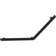   DELABIE Be-Line exkluzív 135°-ban hajlított kapaszkodó, D=35mm alumínium, 400x400mm, matt fekete