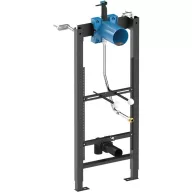   DELABIE TEMPOFIX 3 piszoár szerelőkeret vízzáró BOX-szal és transzformátorral TEMPOMATIC 4 automata piszoár öblítőszelephez,  1/2" flexibilis cső bekötésű öblítőfejes piszoárokhoz, elemes, kit 1/2