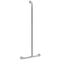   DELABIE T-alakú kapaszkodó fix függőleges szárral, ArN biztonsági hegesztésű UltraSatin selyem r.m. acél cső D=32mm, 1150x500mm