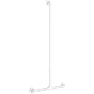   DELABIE NylonClean T-alakú kapaszkodó csúsztatható függőleges szárral, fehér nylon bevonatú acél D=32mm, 1150x500mm