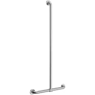   DELABIE T-alakú kapaszkodó csúsztatható függőleges szárral, ArN biztonsági hegesztésű UltraSatin selyem r.m. acél D=32mm, 1150x500mm