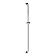   DELABIE zuhanytartó rúd csúsztatható zuhanyrózsa tartóval, ArN-Securit, UltraPolish fényes r.m. acél D=32mm, H=1150mm
