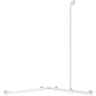   DELABIE sarokkapaszkodó zuhanyzóba csúsztatható függőleges szárral, NylonClean fehér bevonatú acélcső, D=32mm, 1150x750x750mm