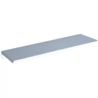   DELABIE fali piperepolc, 450 mm széles, 120 mm mély, lekerekített, biztonságos sarkokkal, r. m. acél, fényes