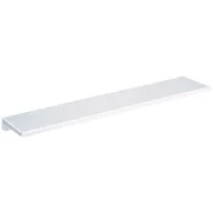   DELABIE fali piperepolc, 600 mm széles, 120 mm mély, lekerekített, biztonságos sarkokkal, acél, fehér