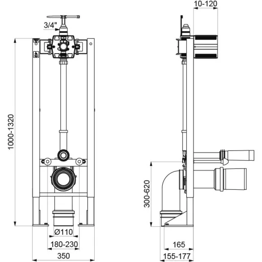 564005DE méretezett rajz.