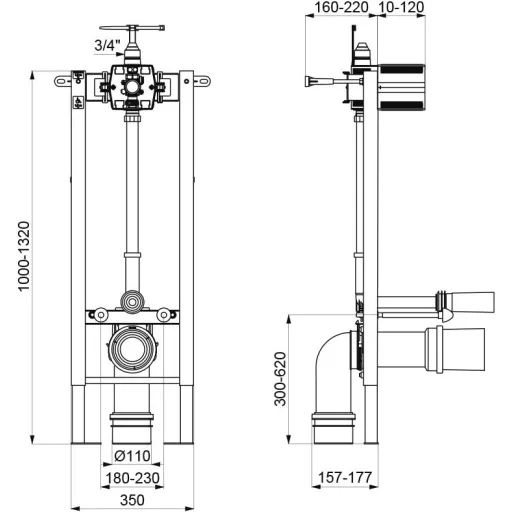 564060DE méretezett ábra.