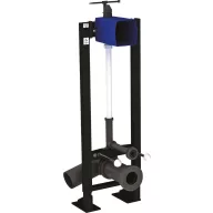   DELABIE TEMPOFIX 3 WC szerelőkeret elemes automata és nyomógombos direkt WC öblítőszelepekhez, BOX, álló, önhordó, 10-120mm vastag falakra, kit 1/2