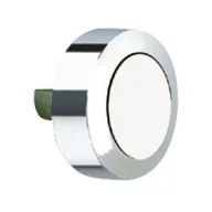   DELABIE fix tükörrögzítő elem 1db, kerek, sárgaréz, krómozott fényes, max. 5mm / 4kg