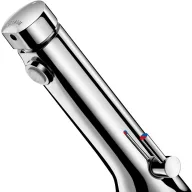   DELABIE TEMPOSOFT MIX 2 vandálbiztos álló időzített Soft-Touch nyomógombos csaptelep H-M vízre