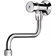   DELABIE TEMPOSTOP fali csaptelep lengő kifolyóval 15mp időzített nyomógombbal kevert vízre 150mm