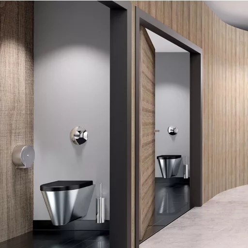 DELABIE TEMPOFLUX 2 vandálbiztos, direkt öblítésű nyomógombos WC öblítő, 3L/6L, 7mp