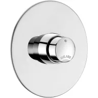   DELABIE TEMPOSOFT 2 nyomógombos piszoár öblítőszelep, beépített, M1/2", kerek fényes előlappal, 3mp