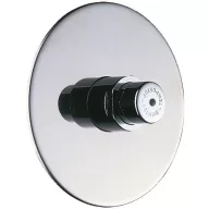   DELABIE TEMPOSTOP nyomógombos piszoár öblítőszelep, beépített, M1/2", kerek r.m. acél előlappal, 3mp