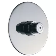   DELABIE TEMPOSTOP nyomógombos piszoár öblítőszelep, beépített, F1/2", kerek r.m. acél előlappal, 7mp